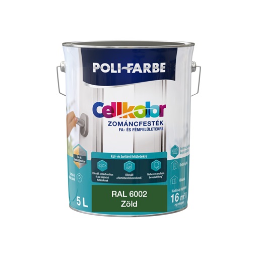 Cellkolor mf. zománc Zöld RAL 6002  5L