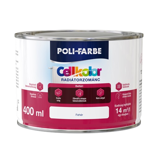 Cellkolor radiátorzománc Fehér 0,4L