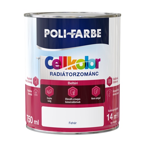 Cellkolor radiátorzománc Fehér 0,75L