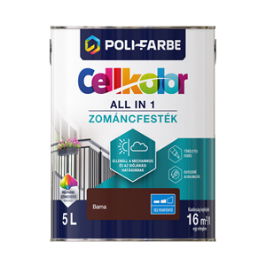 Cellkolor selyemfényű zománcfesték barna 5 L