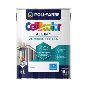 Cellkolor selyemfényű zománcfesték fehér 5 L