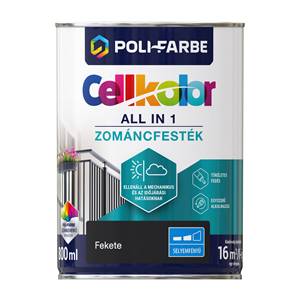 Cellkolor selyemfényű zománcfesték fekete 0,8 L