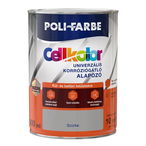 Cellkolor univerzális korróziógátló alapozó Szürke 0,8L