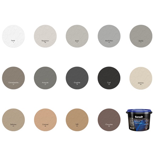 Ceresit CE 60 Felhasználásra kész fugázó 1-6 mm 12 cementszürke 2 kg