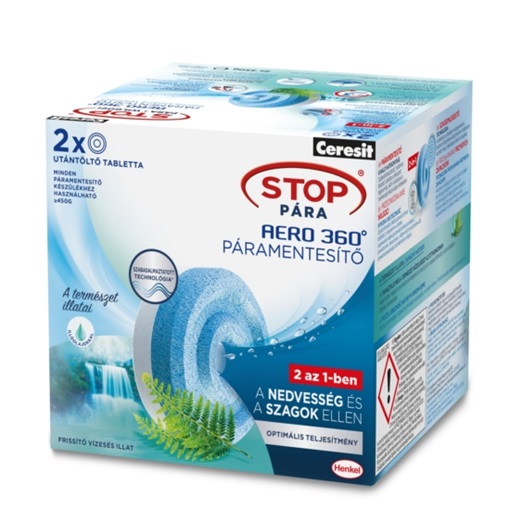 Ceresit Stop Pára Aero tabletta - Frissítő vízesés (2x450 g)