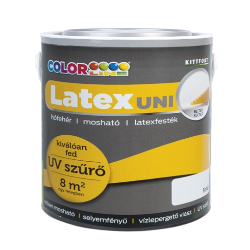 Colorline Latex uni kül- és beltéri falfesték 2,5 L fehér