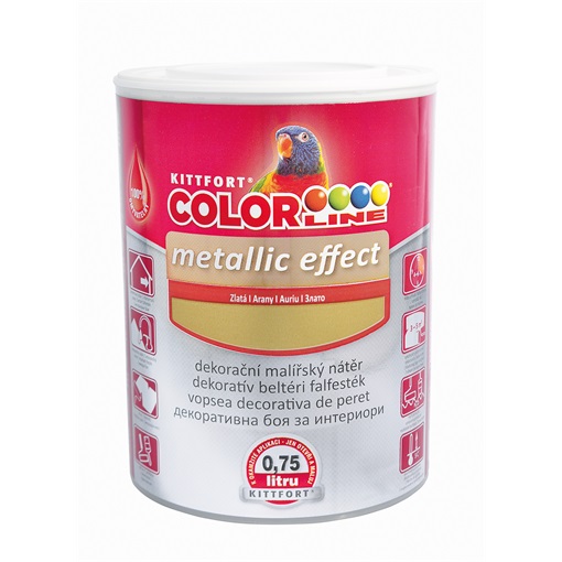 Colorline Metallic Effekt 2 Arany fémhatású beltéri falfesték 0,75 L KIFUTÓ