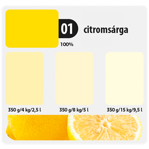Colorline Színező festék 01 citromsárga 350g