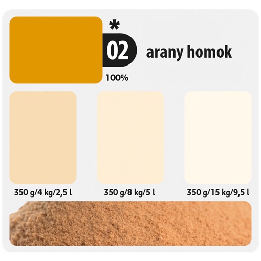 Colorline Színező festék 02 arany homok 350g