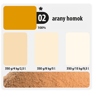 Colorline Színező festék 02 arany homok 350g