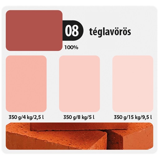 Colorline Színező festék 08 téglavörös 350g