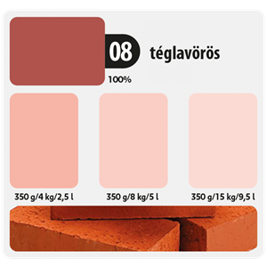 Colorline Színező festék 08 téglavörös 350g