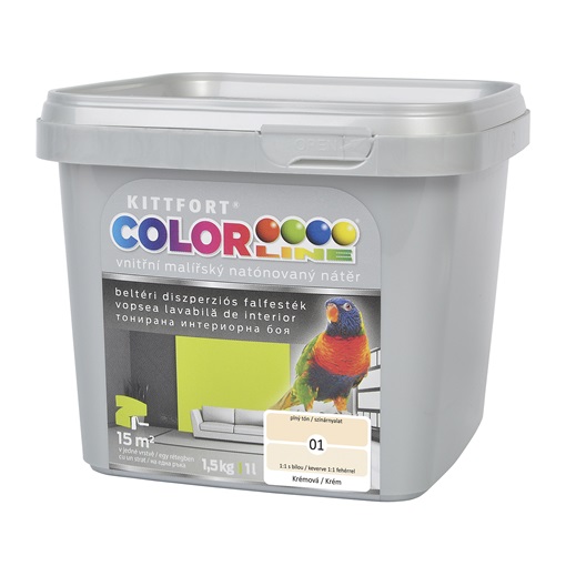 Colorline falfesték 01 krém 1 L