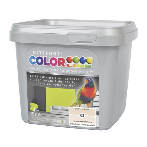 Colorline falfesték 03 fehér csokoládé 1 L KIFUTÓ