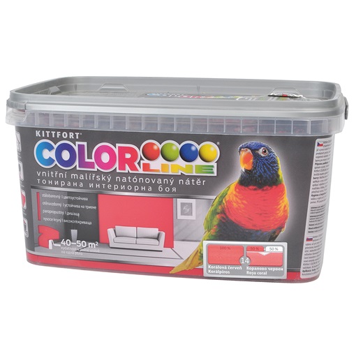 Colorline falfesték 14 korálpiros 2,5 L KIFUTÓ