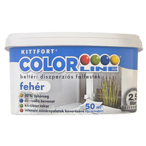 Colorline falfesték törtfehér 2,5 L