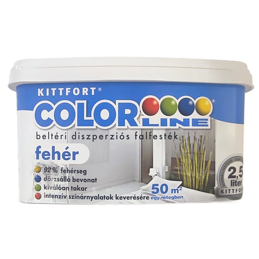 Colorline falfesték törtfehér 2,5 L