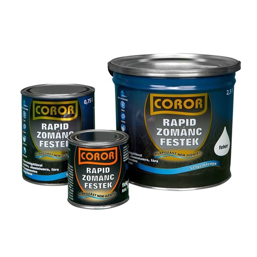 Coror Rapid Zománc ezüst RAL9006 0,75 L