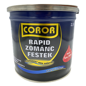 Coror Rapid Zománc piros RAL3020  2,5 L