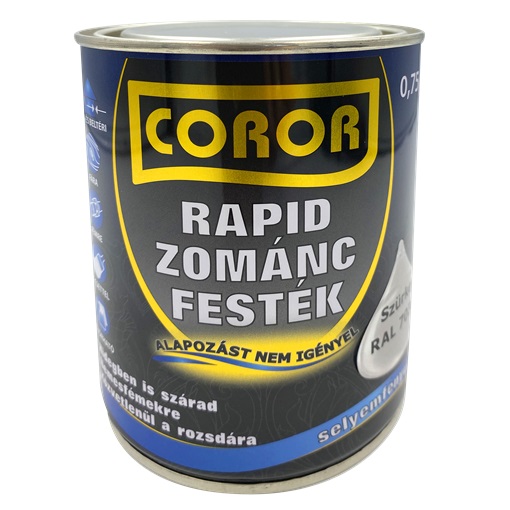 Coror Rapid Zománc szürke RAL7035  0,75 L