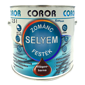 Coror Selyem Zománc világosbarna 2,5 L KIFUTÓ