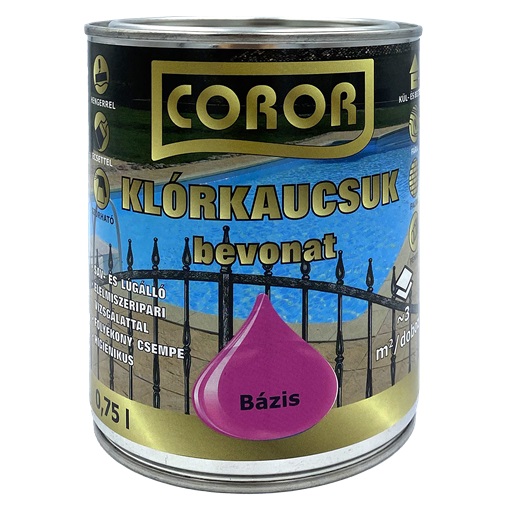 Coror klórkaucsuk bevonat TR bázis  0,75 L