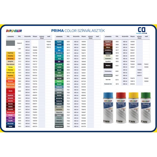 DC Prima RAL9006 Fehéralumínium selyemfényű aer. 600 ml 100612