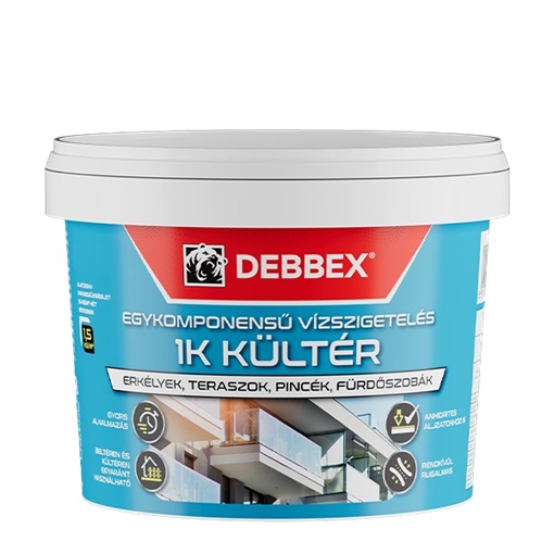 Debbex Egykomponensű vízszigetelés KÜLTÉR  5 kg
