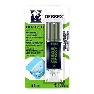 Debbex Epoxy Clear 2K ragasztó 24 ml (fecskendő)