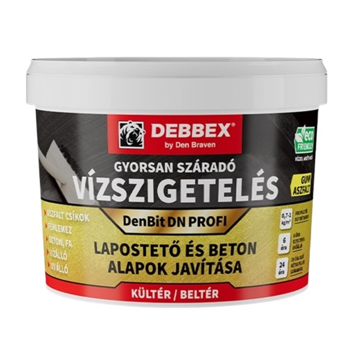 Den Braven DenBit DN Profi vízszigetelés fekete 10 kg