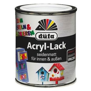 Düfa Acryl-Bastellack klar sdm FARBLOS / átlátszó selyemfényű 125 ml
