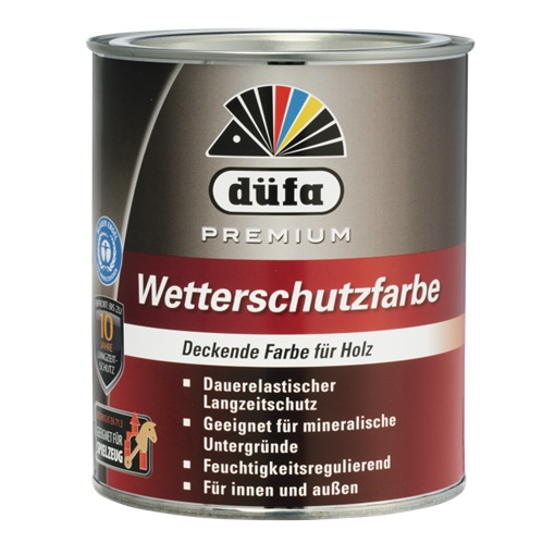 Düfa Premium Wetterschutzfarbe időjárásálló festék ezüstszürke 0,75 L
