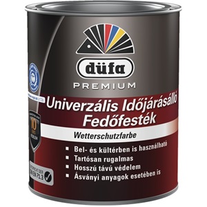 Düfa Premium Wetterschutzfarbe időjárásálló festék fekete 0,75 L