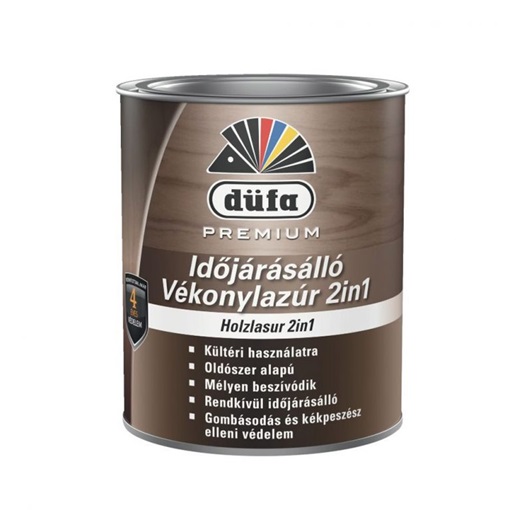Düfa Premium vékonylazúr 2in1 (Holzlasur) tölgy 0,75 L
