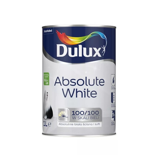 Dulux Absolute White beltéri falfesték Fehér 1 L