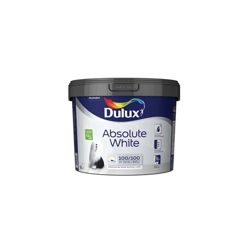 Dulux Absolute White beltéri falfesték Fehér 9 L