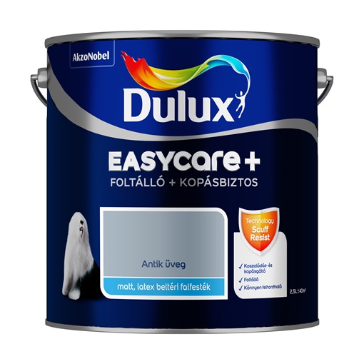 Dulux EasyCare Plus folt- és karcálló falfesték  Antik üveg 2,5 L