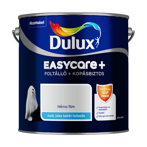 Dulux EasyCare Plus folt- és karcálló falfesték  Néma film 2,5 L