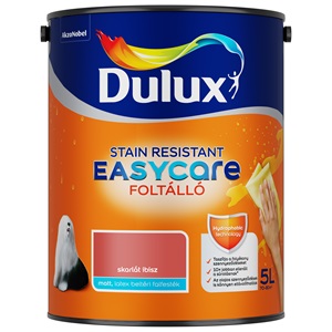 Dulux EasyCare foltálló falfesték Skarlát íbisz 5L