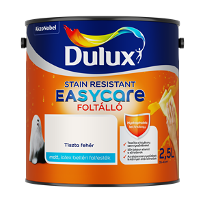 Dulux EasyCare foltálló falfesték Tiszta fehér  2,5 L