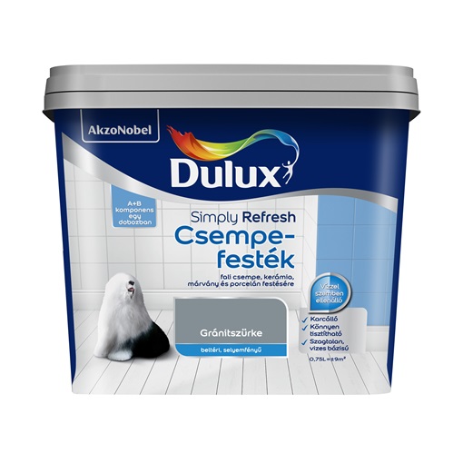 Dulux Simply Refresh Csempefesték 0,75 L gránitszürke