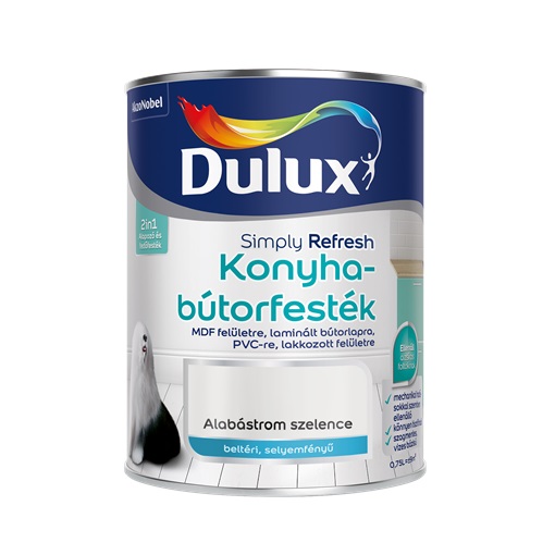 Dulux Simply Refresh Konyhabútorfesték 0,75 L alabástrom szelence