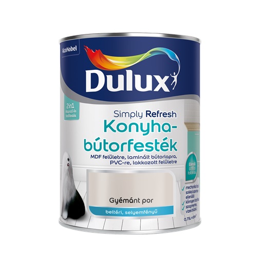 Dulux Simply Refresh Konyhabútorfesték 0,75 L gyémánt por