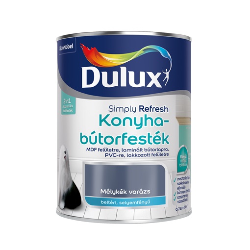 Dulux Simply Refresh Konyhabútorfesték 0,75 L mélykék varázs