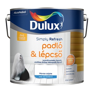 Dulux Simply Refresh Padló és &lépcsőfesték 2,5 L havas csipke