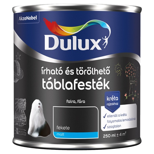 Dulux táblafesték fekete 0,25 L