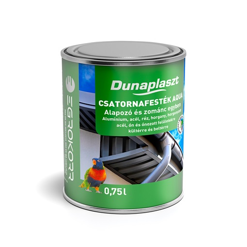 Dunaplaszt Csatornafesték ómetál AQUA 0,75 L