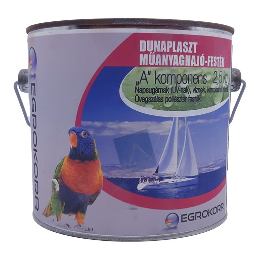 Dunaplaszt Hajófesték soft A fehér RAL 9003 2,5 kg (csúszásgátlós)