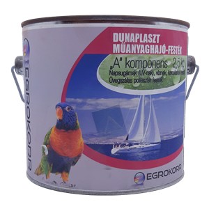 Dunaplaszt Hajófesték soft A fehér RAL 9003 2,5 kg (csúszásgátlós)