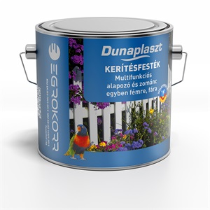 Dunaplaszt Kerítésfesték 300 fekete matt 2,5 L